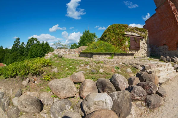 Sigulda Letland Augustus 2009 Ruïnes Van Het Middeleeuwse Kasteel Turaida — Stockfoto