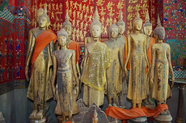 2012年4月16日 老挝卢安普拉邦 位于老挝卢安普拉邦的王熊通或金城寺中的佛像 — 图库照片