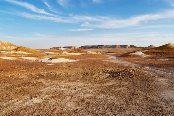 Breakaways ารองภ ใกล Coober Pedy พระอาท ตกในออสเตรเล ยใต ออสเตรเล — ภาพถ่ายสต็อก