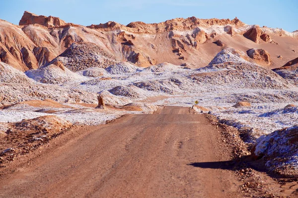 Dirt Road Moon Valley Atacama Desert San Pedro Atacama Chile — Stock Photo, Image