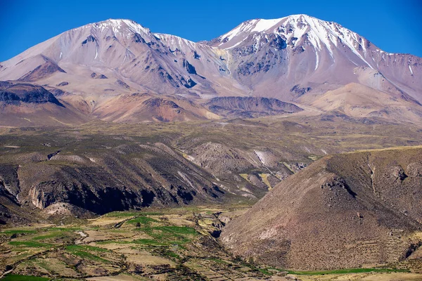 Kompleks Wulkaniczny Taapaca Prowincji Parinacota Regionie Arica Parinacota Chile — Zdjęcie stockowe