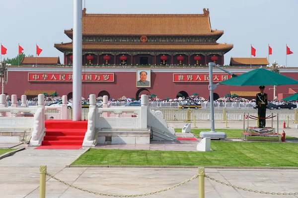 Pequim China Maio 2009 Tiananmen Tian Anmen Portão Paz Celestial — Fotografia de Stock