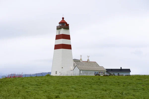 Alnes Noruega Junio 2010 Exterior Del Antiguo Faro Alnes Noruega — Foto de Stock