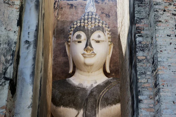 Sukhothai Tajlandia Listopada 2013 Szef Posągu Buddy Świątyni Satchanalai Historycznym — Zdjęcie stockowe