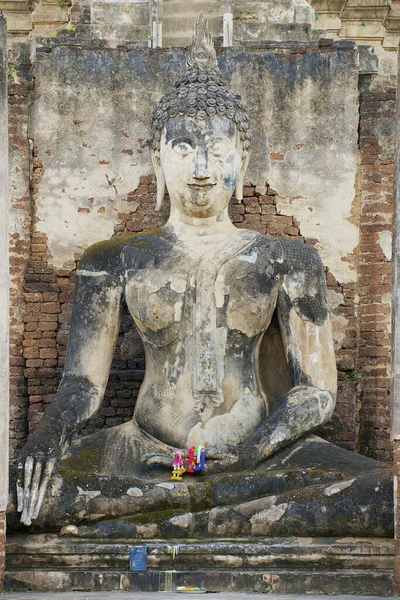 Sukhothai Thailand November 2013 Buddha Staty Vid Satchanalai Sukhothais Historiska — Stockfoto