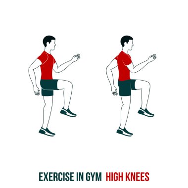 Aerobic ve egzersiz simgeler