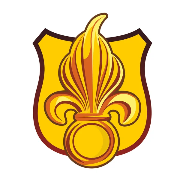Геральдический символ Флёр-де-Лис — стоковый вектор