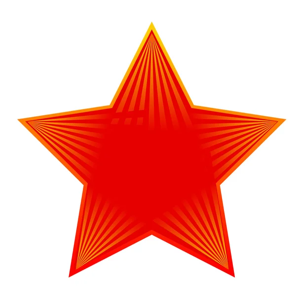 Vektorové červená hvězda — Stockový vektor