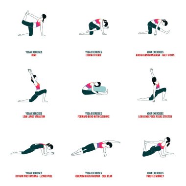 Aerobic ve egzersiz simgeler