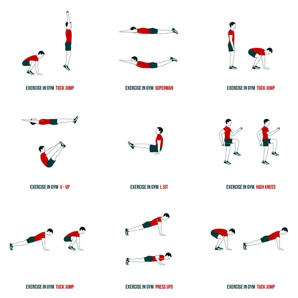 Aerobic ve egzersiz simgeler