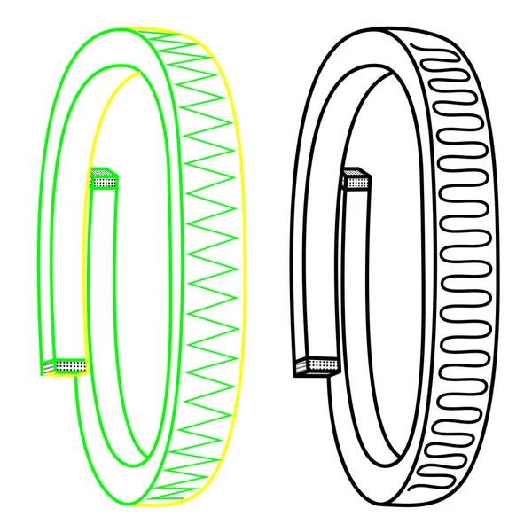 Векторні ілюстрації фітнес-групи, браслет для рук — стоковий вектор