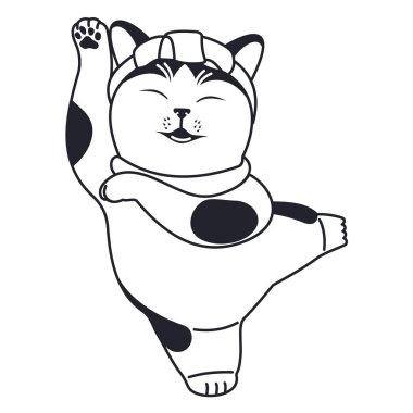 Vektör çizim oryantal ejderha