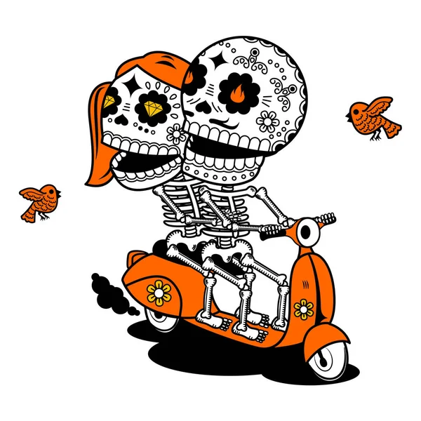 Illustration vectorielle des squelettes — Image vectorielle