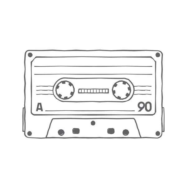 Compacte tape cassettes — Stockvector
