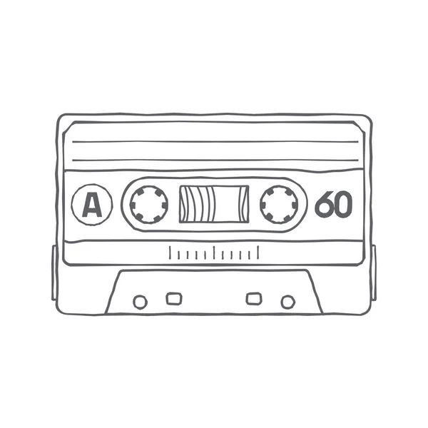 Compacte tape cassettes — Stockvector