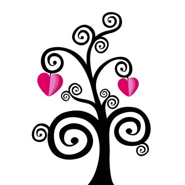 Vektör çizim ard Happy Valentine s gün