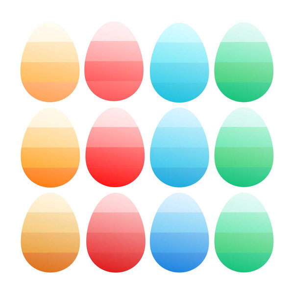 Happy Easter Vector flat illustration