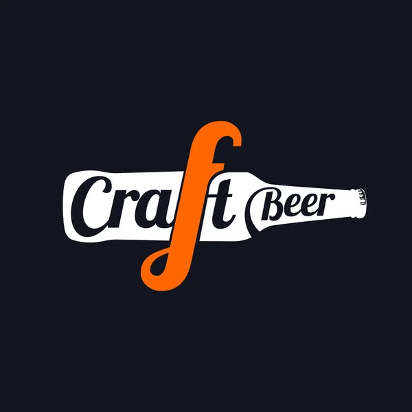 Logo bière artisanale — Image vectorielle