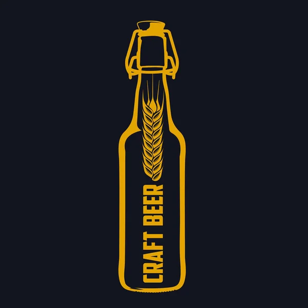 Logotipo da cerveja artesanal — Vetor de Stock
