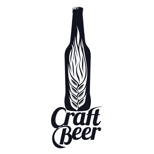 Logo bière artisanale — Image vectorielle