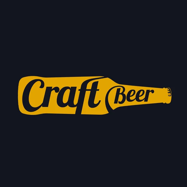 Logotipo da cerveja artesanal — Vetor de Stock