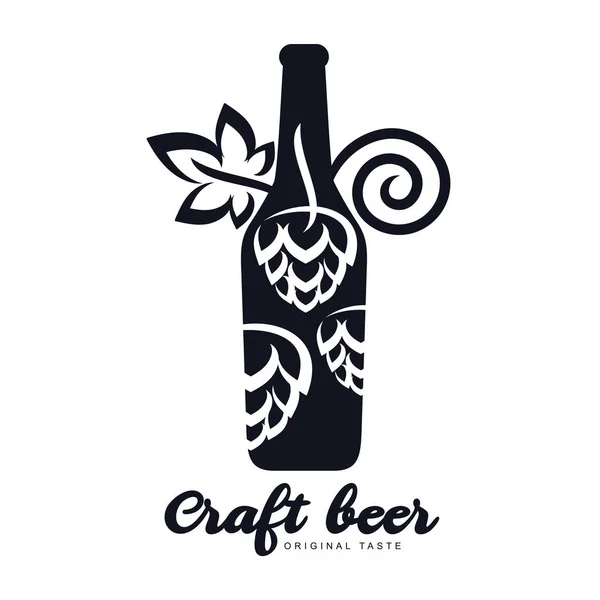 Крафт пива логотип — стоковий вектор