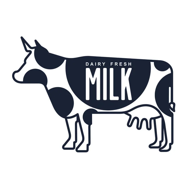 Milk vector logo — Stock Vector