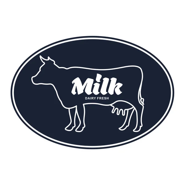 Milk vector logo — Stock Vector