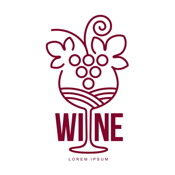 Plantillas de logotipo de vino — Vector de stock