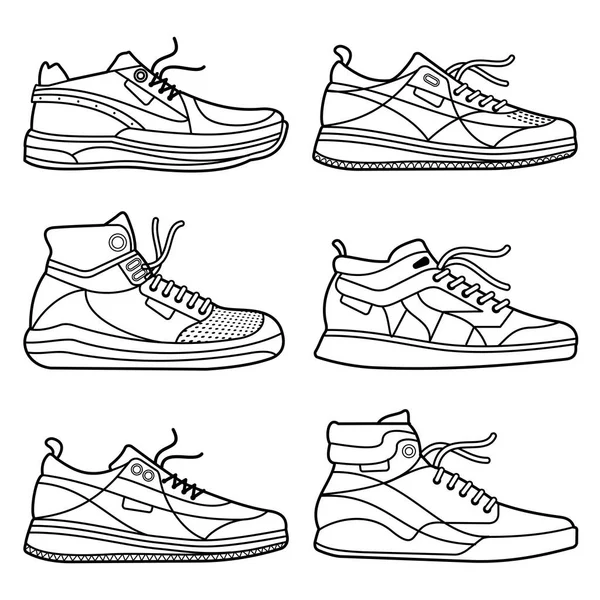 Vectorillustratie van sneakers — Stockvector
