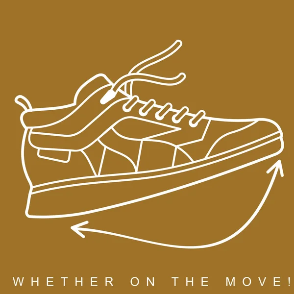 Vectorillustratie van sneakers — Stockvector