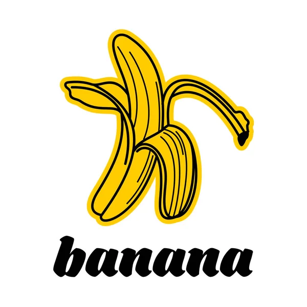 바나나 로고 템플릿 — 스톡 벡터