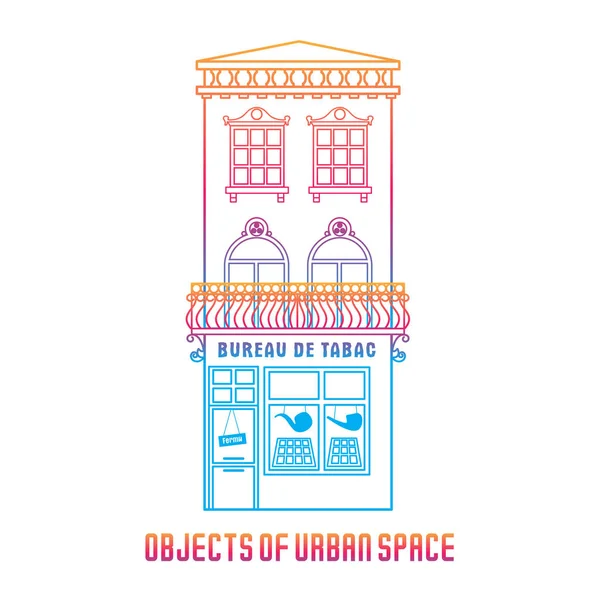 Objects of urban space — Stock Vector