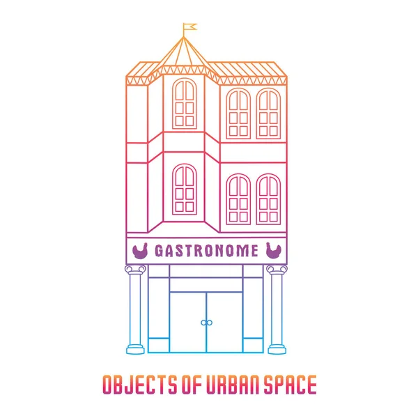 Objetos del espacio urbano — Vector de stock