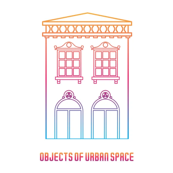 Objetos del espacio urbano — Vector de stock