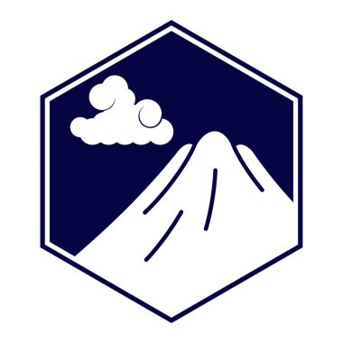 Vektör çizim kutsal Fuji Dağı