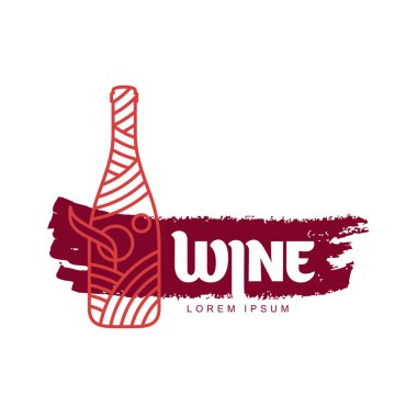 şarap logo Şablonlar