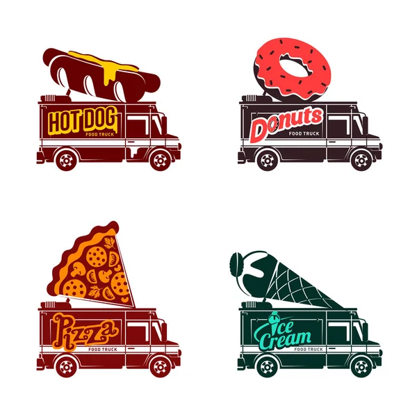 Foodtruck Vektor flache Illustration — Stockvektor