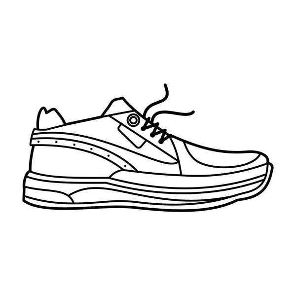 Vectorillustratie van sneakers — Stockvector