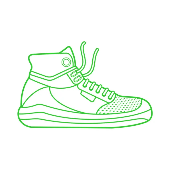 Vector illustration of sneakers — Stock Vector