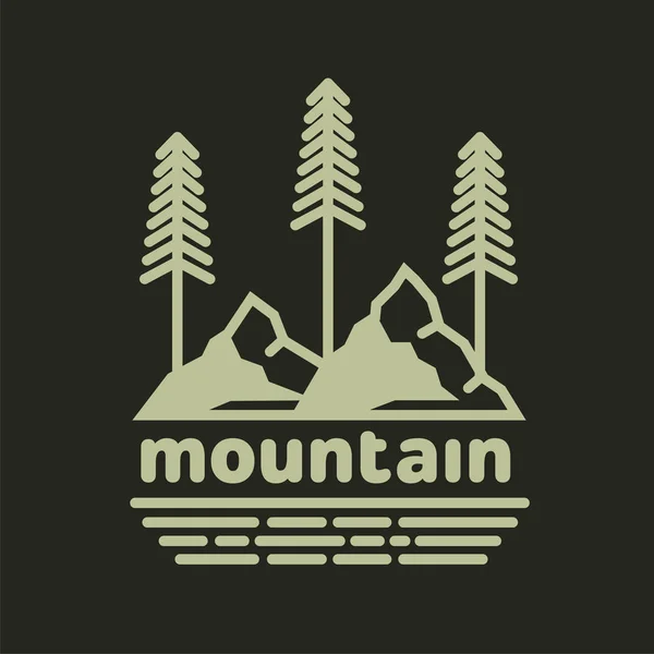 Montanhas modelos de logotipo — Vetor de Stock