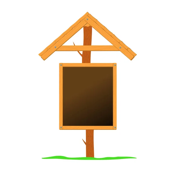 Vektorschablone aus Holz — Stockvektor