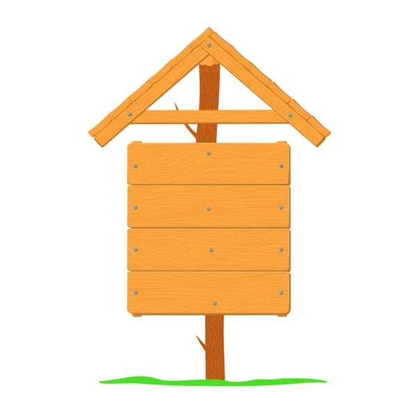 Vektorschablone aus Holz — Stockvektor