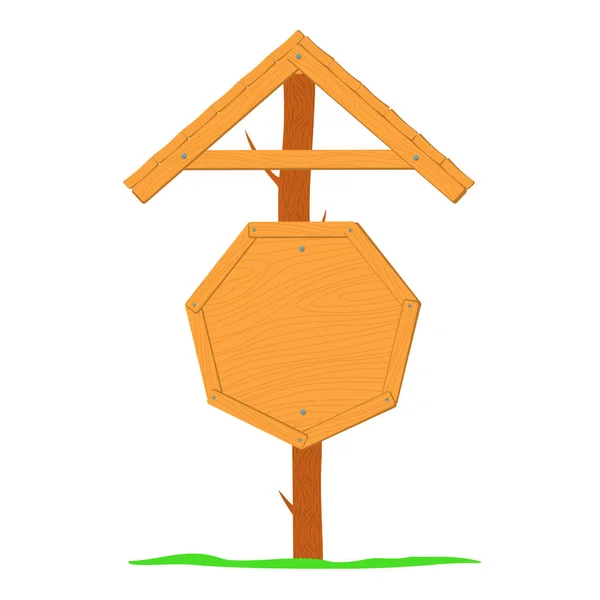 Plantilla de vector de letreros de madera — Archivo Imágenes Vectoriales