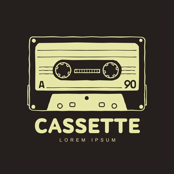 Logo delle cassette compatte — Vettoriale Stock