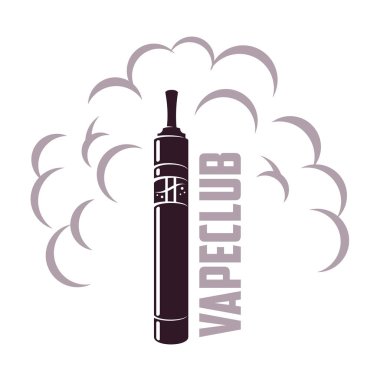 Vektör vintage illüstrasyon vape logosu