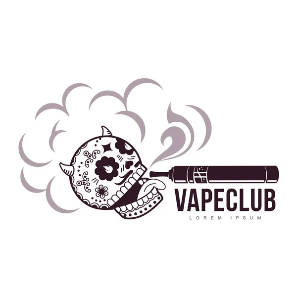 Vector vintage ilustración vapor logo — Vector de stock