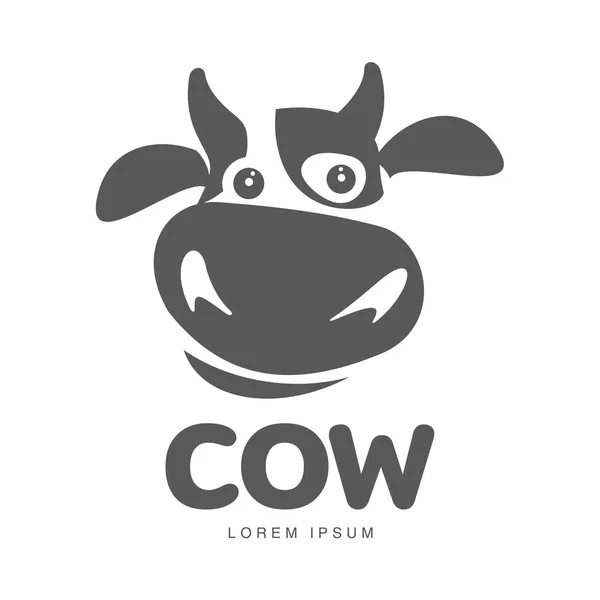 Шаблон логотипа коровы — стоковый вектор