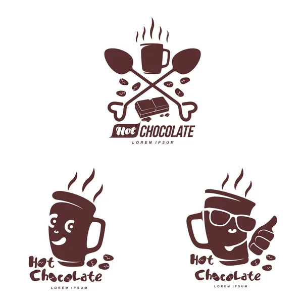 Gorąca czekolada logo szablon — Wektor stockowy