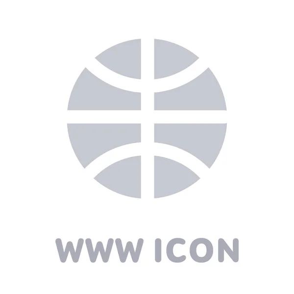 Vector icono globo de Internet — Vector de stock